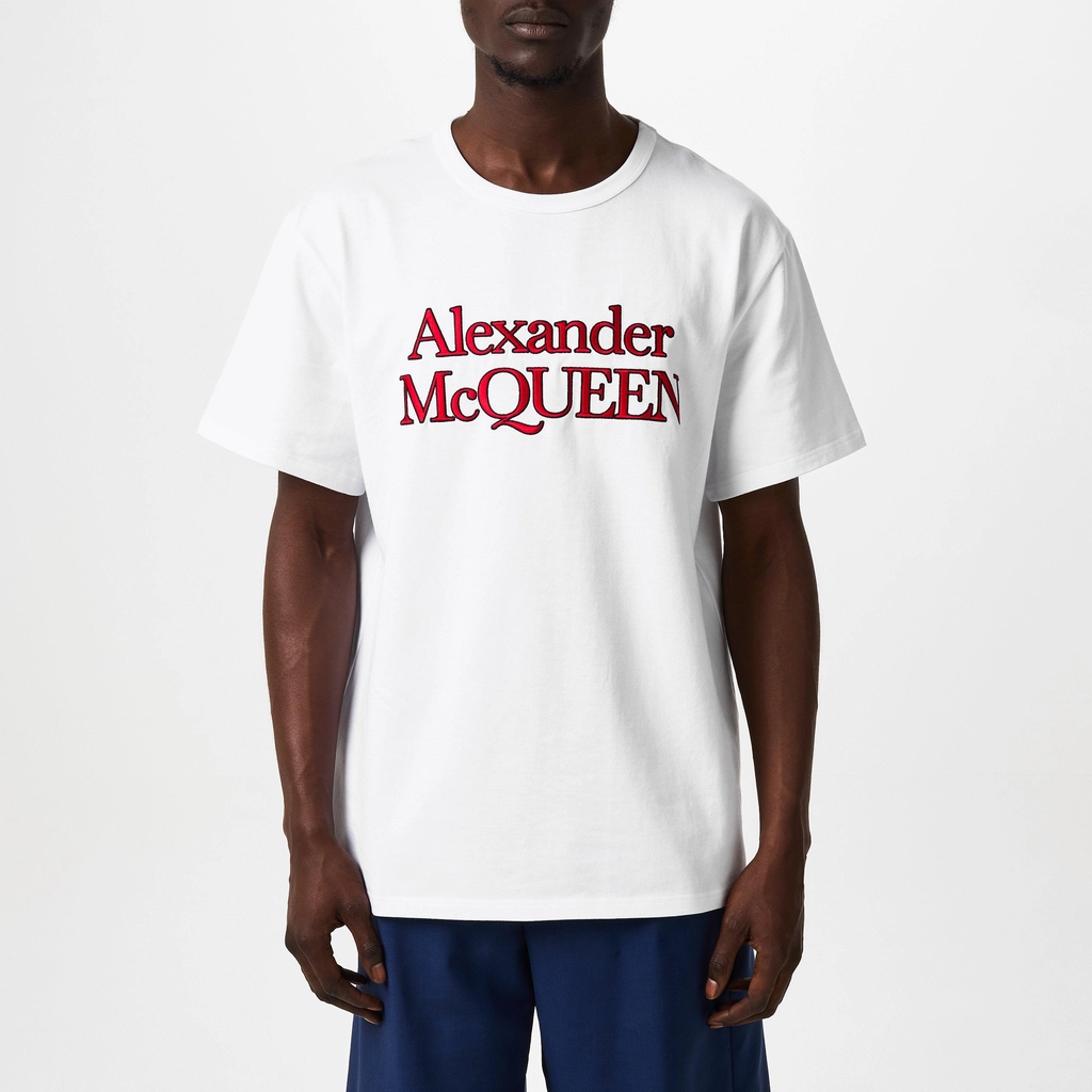Alexander McQueen Logo T Shirt - White